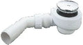 Nicoll Turboflow siphon de douche 90 mm - chromé - tub plat - 34 l/min
