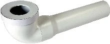 Nicoll coude de raccordement wc 90° FM 107 x 100 mm - modèle long 400 mm