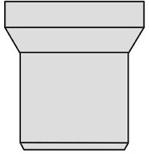 Nicoll QW manchon de raccordement wc (longueur 250 mm) 90 mm - blanc