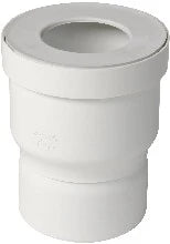 Nicoll QW manchon de raccordement wc 107 x 75 mm - blanc