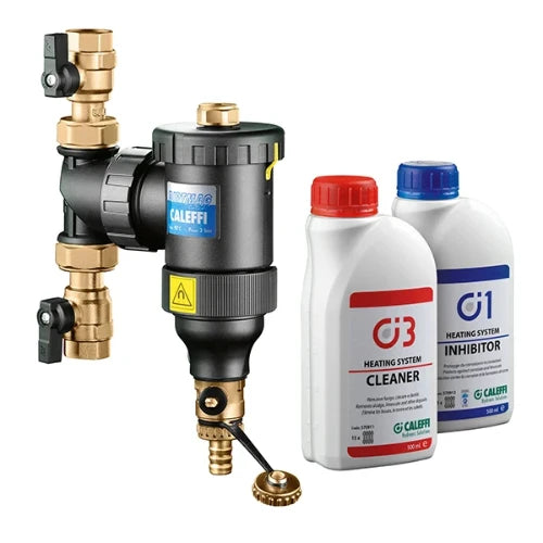 Caleffi DirtMag Kit séparateur de boues FF 22 x 22 mm + cleaner & inhibitor
