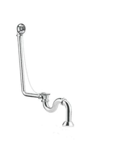 VIDAGE BAIGNOIRE COTTAGE chrome pour bain isole a/combiné de bain,siphon 6/4,décharge & rosace