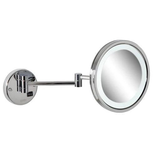 Geesa Mirror miroir 215 mm - avec éclairage LED 3x agrandissant - 2 bras