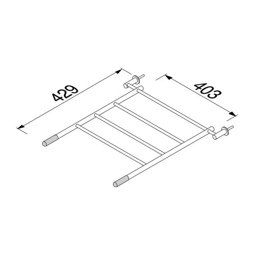 Geesa Hotel grille seau sphinx arnhem (300) pour déversoir 61 cm - chromé