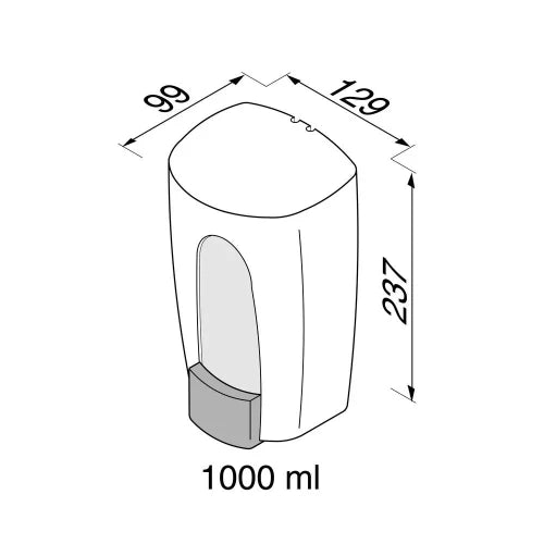 GEESA Public Area Distributeur de savon AB Blanc 900 ml