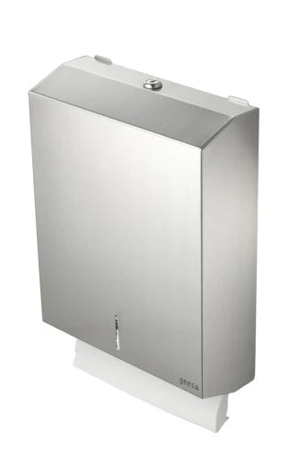 GEESA Public Area Distributeur feuille a feuille, Acier Inox satiné