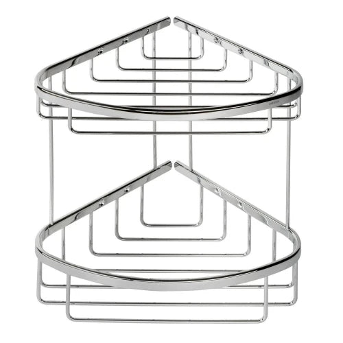 Geesa Basket panier de douche grand modèle en coin - chromé