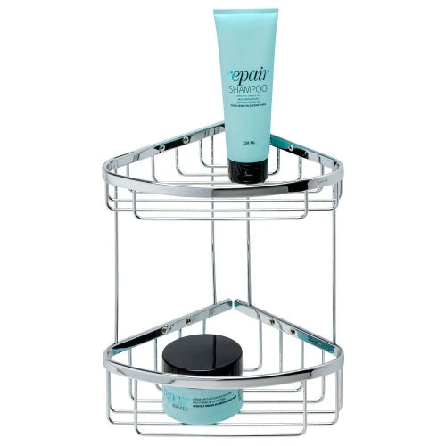 Geesa Basket panier de douche grand modèle en coin - chromé