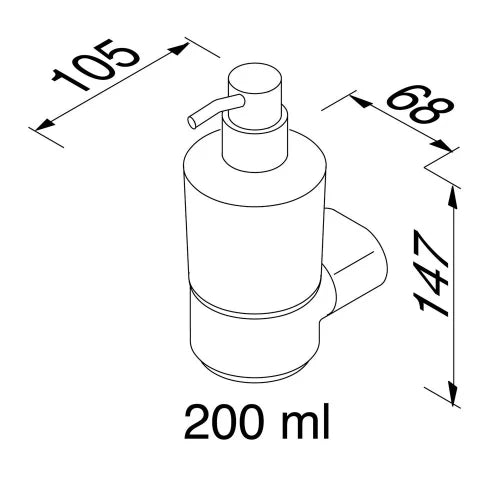 Geesa Wynk distributeur de savon 200 ML chromé