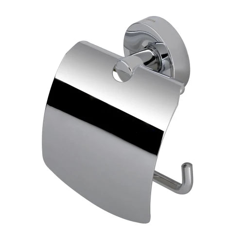 PORTE PAPIER WC GEESA LUNA chromé avec couvercle