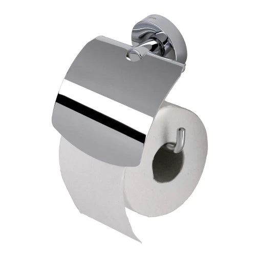PORTE PAPIER WC GEESA LUNA chromé avec couvercle