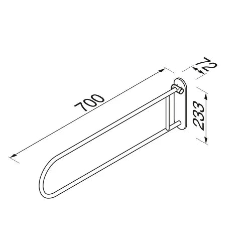 Geesa Comfort & safety porte-rouleau rabattable