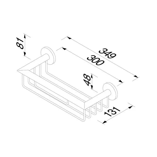 Geesa Nemox Black support flacons et éponge, noir