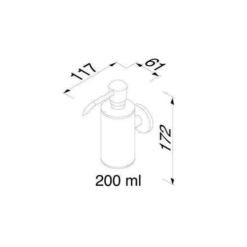 Geesa Nemox distributeur de savon 200ML chromé