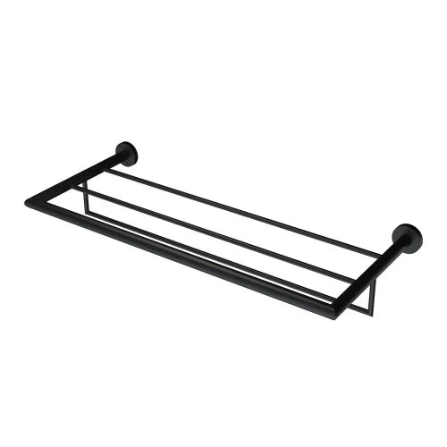 Geesa Nemox Black plateau serviettes 60 cm avec suspension, noir