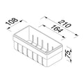 Geesa Frame panier de douche avec insert blanc - chromé