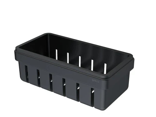 Geesa noir mat - panier de douche avec insert