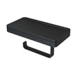 Geesa Frame porte-rouleau avec tablette noir / noir