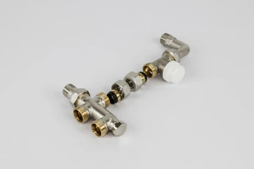 Begetube ensemble 3 voies thermostatisable 100% raccordement sol avec insert droit avec coude 1/2 x M24