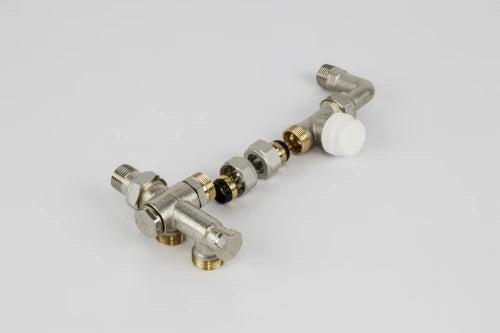 Begetube ensemble 3 voies thermostatisable 100% raccordement mural avec insert droit avec coude 1/2 x M24