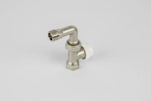 Begetube robinet radiateur thermostatisable droit avec coude 1/2 x 1/2