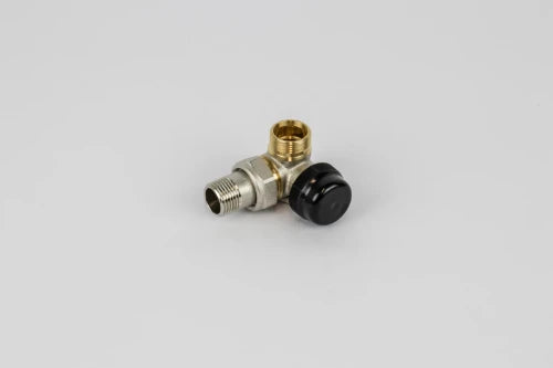 Begetube robinet radiateur thermostatisable double-équerre gauche 1/2 x M24 - valeurs Kv réglables