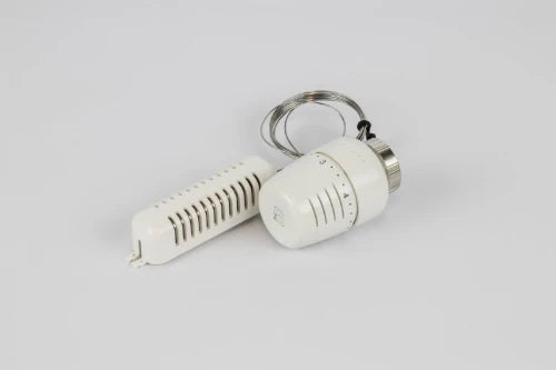 Begetube tête thermostatique encastrée avec sonde à distance type 5000 - blanc - capillaire 2 mètres
