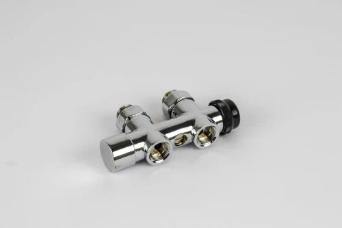 BLOC H BEGETUBE OPTIMA 1/2 X 1/2 chromé droit p/raccord.au sol avec bypass reglable