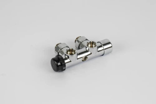 BLOC H BEGETUBE OPTIMA 1/2 X 1/2 chromé equerre p/raccord.au mural avec bypass reglable