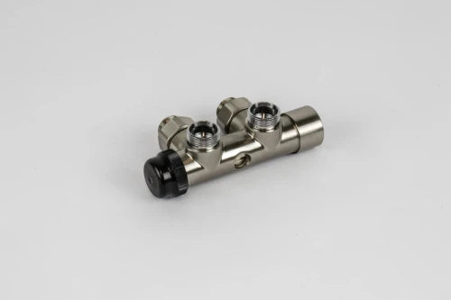 Begetube Optima bloc H thermostatisable 50-100% raccordement mural 1/2 x M24 - valeurs Kv réglables - inox