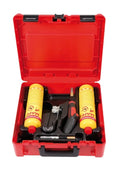 Rothenberger set de soudage manuel Super Fire 4 hot box, 7/16"-eu, b (incl. mapp gaz b) - set contient: barre de maintien (nr. 1500001354), brûleur cyclone (nr. 35457), brûleur à point fin (nr. 35455), brûleur Turboprop (nr. 31043), pied (nr. 35461)