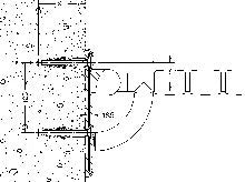 FIXATION HEWI 801 pour siège de douche 334120/334121 mur béton