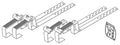Bulex Supports de montage et ardoise, tuiles de toit plat et conduit de bac de toit - 1 panneau (x 4)
