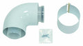 Bulex RGA concentrique PP/acier coude 90° 60/100 mm