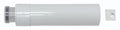 Bulex RGA concentrique PP/acier allonge (longueur 500mm) 80/125 mm