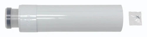 Bulex RGA concentrique PP/acier allonge (longueur 500mm) 80/125 mm