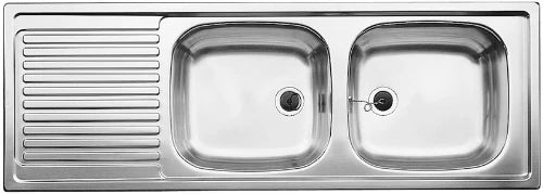 Blanco Top ezs évier encastrable 12x4 - -2 -2 bacs 1235 MM - 435 MM o inox avec égouttage réversible santiné