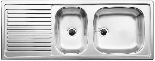 Blanco Top ezs évier encastrable 11x4 - 1 1/2 bac 1100 MM - 435 MM o inox sans égouttage réversible santiné
