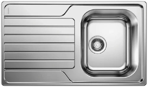 Blanco Dinas évier à encastrer réversible inox incl garniture 18/10 45S 86x50cm