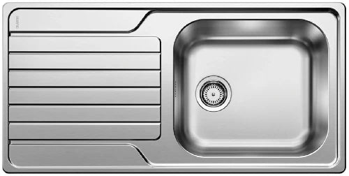 Blanco Dinas évier à encastrer réversible inox incl garniture 18/10 XL 6S 100x50cm