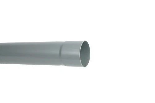 Wavin PVC tuyau avec manchon à coller 80 x 1,8 mm (longueur 4m) - gris - prix par mètre