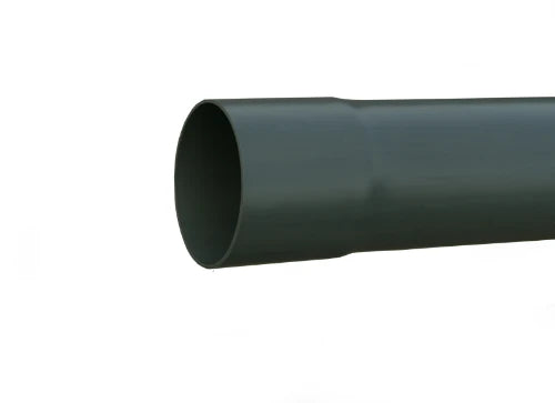 Wavin RWA PVC tuyau avec manchon 100 x 1,5 mm (longueur 4m) - gris - prix par mètre
