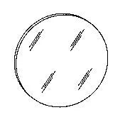 Mirover SG standard miroir rond 5 mm - 400 mm