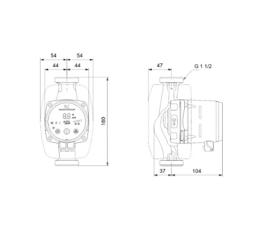 Grundfos Alpha 2 circulateur 25-60 N - 1x230V - 180 mm