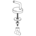 Pressalit WSS Uni set charnières inox pour siège 3000 - prix par set