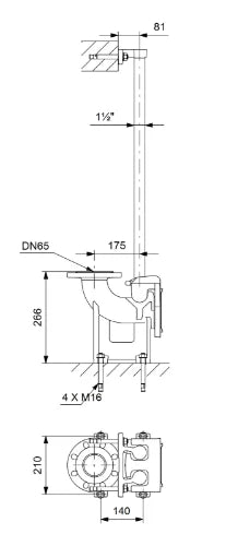 GRUNDFOS Auto coupling set DN65 CI