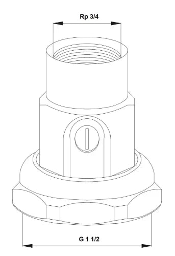 Grundfos set de raccords pompe verrouillable FF 6/4 x 3/4 - prix par set
