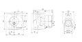 Grundfos Magna 3 circulateur 40-60 F 40 - 1x230V - 220 - PN6/10 - pour chauffage et refroidissement