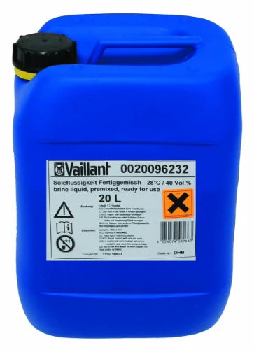 Vaillant flexoTHERM liquide concentré 20L vert glycol éthylène pour  flexoTHERM avec aroCOLLECT