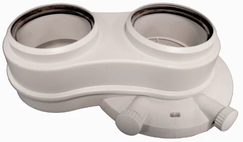 Vaillant RGA adaptateur chaudière PP/acier 80/125 x 80/80 mm - pour nouvelle ecotec/5-5 et /5-3 (<65kw)